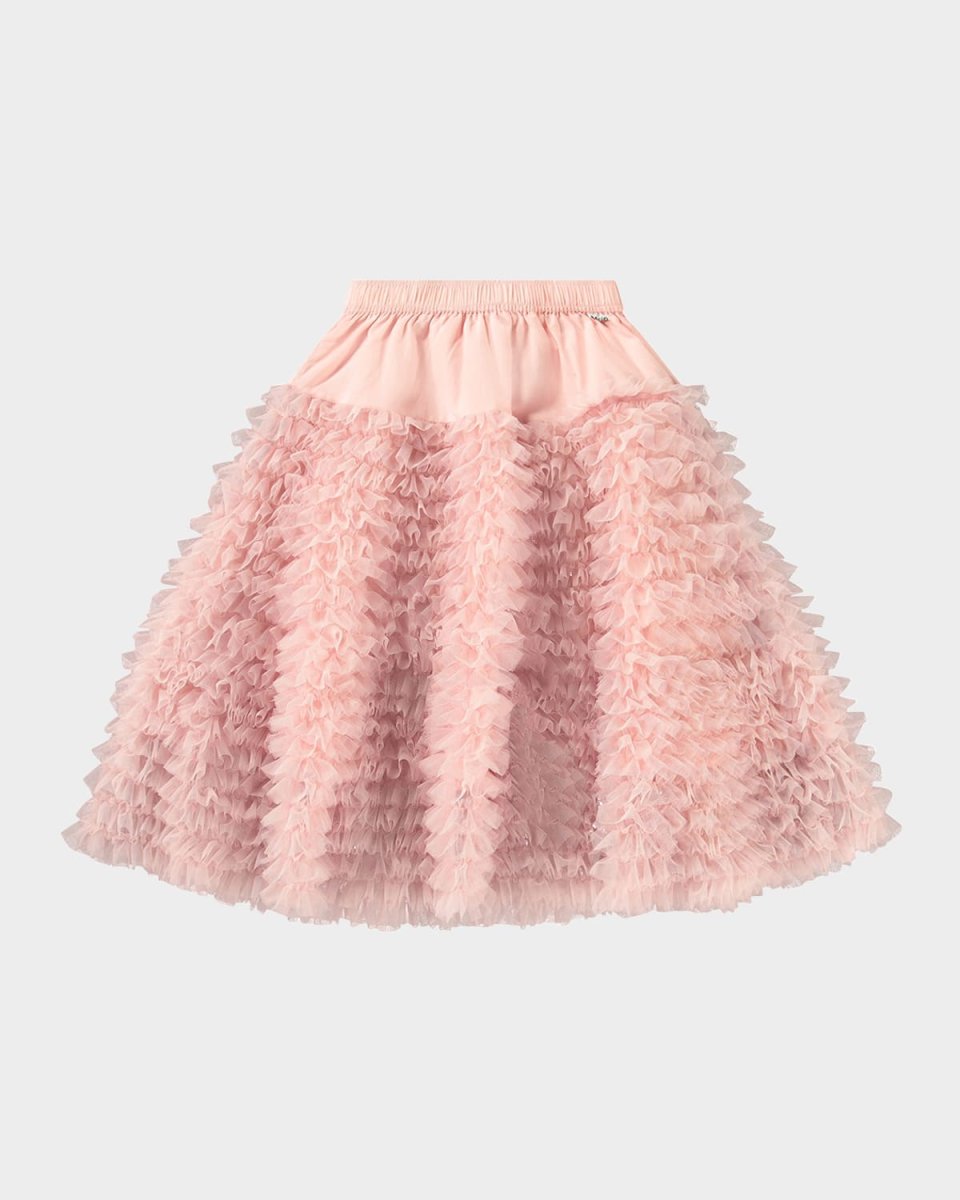 Girl's Bliss Tiered Ruffle Midi Skirt, Size 3T